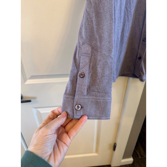 Women's NWOT Light Purple 32 Degrees Heat Warm Soft Flannel Button Down Shirt L - Picture 4 of 9